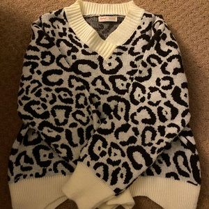 Cute Cheetah Print Sweater